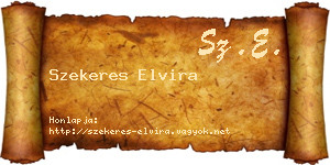 Szekeres Elvira névjegykártya